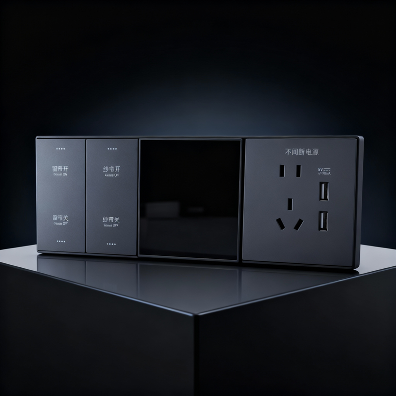 智能面板三联排